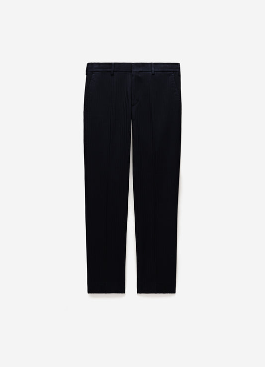 Herringbone Jacquard Pants Navy