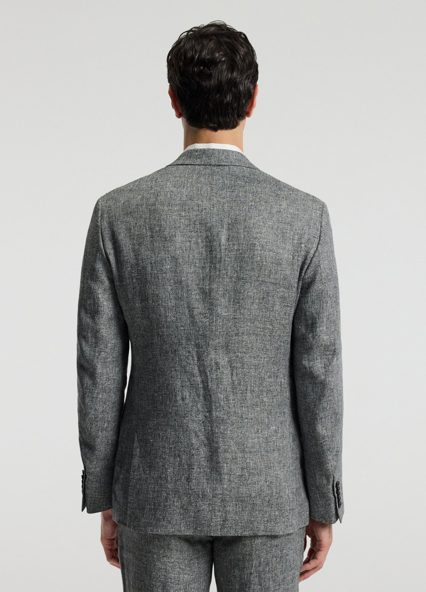 Melange Linen Suit Jacket Iron
