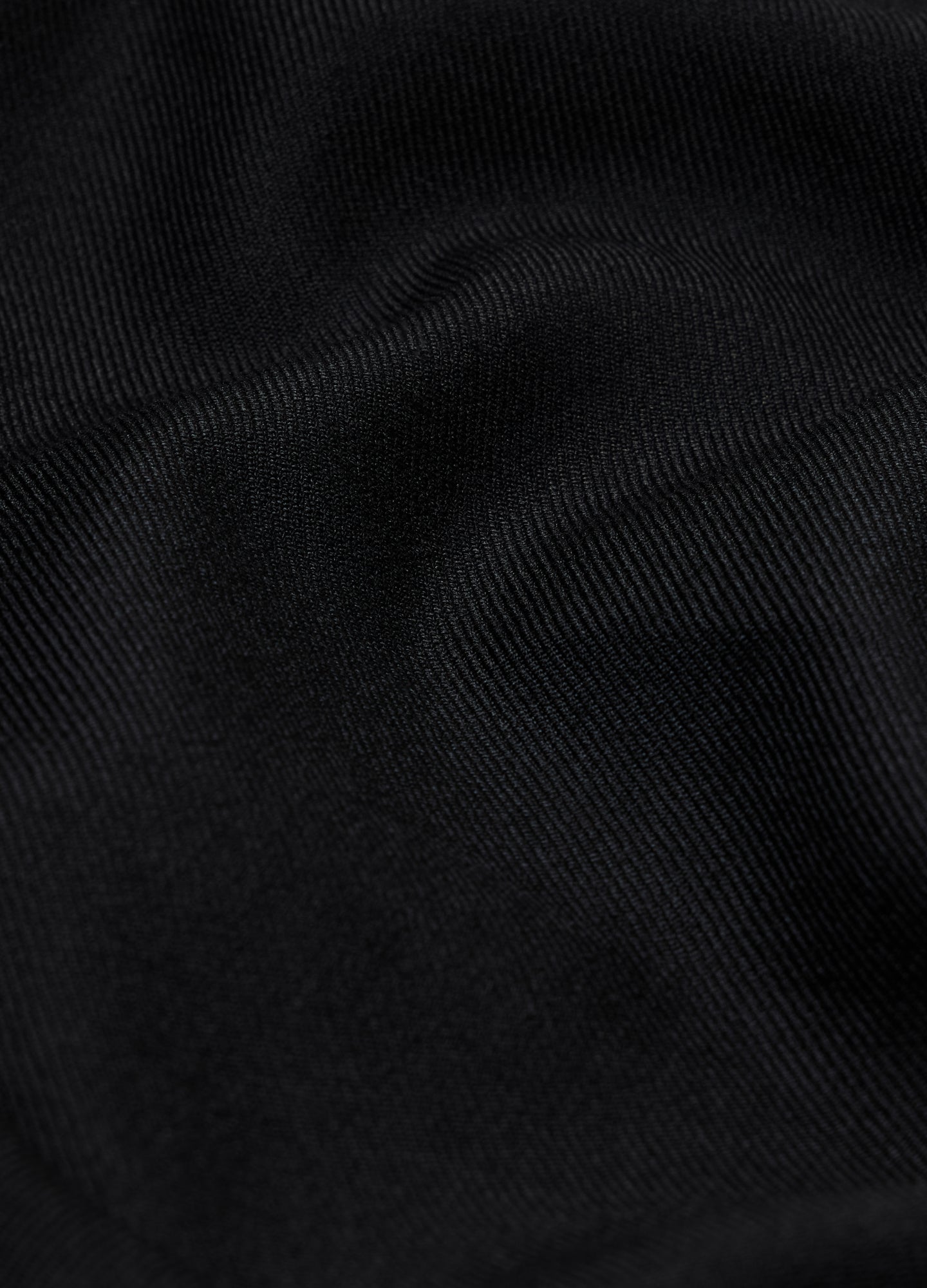 Straight Leg Wool Pants Black