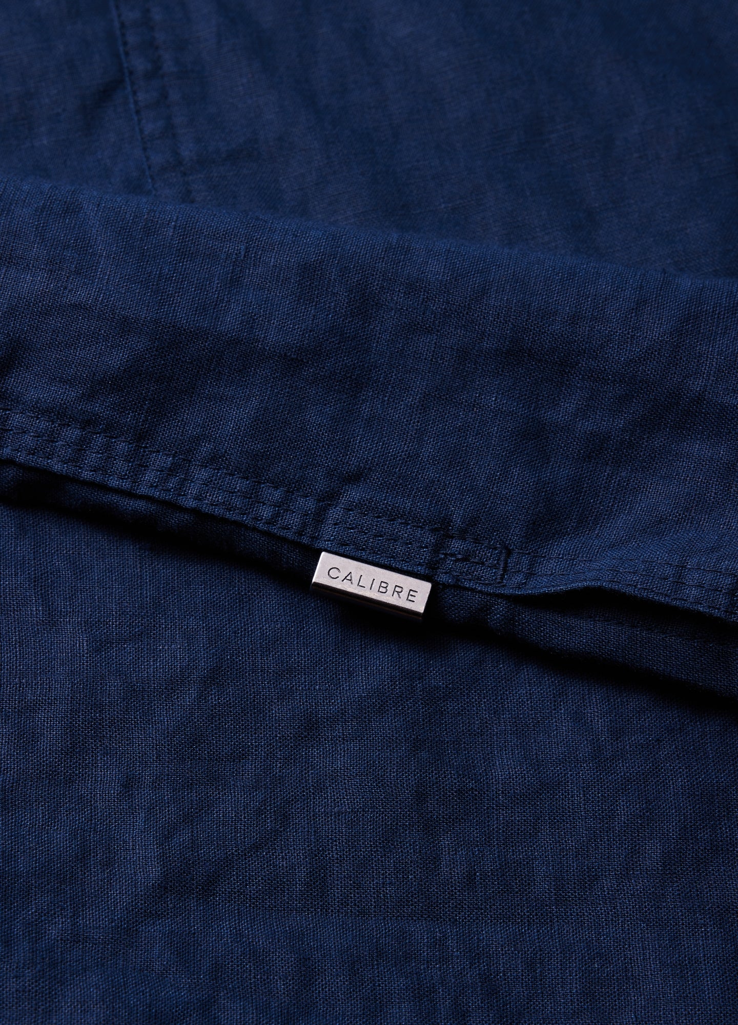 Washed Linen Shirt Royal Blue