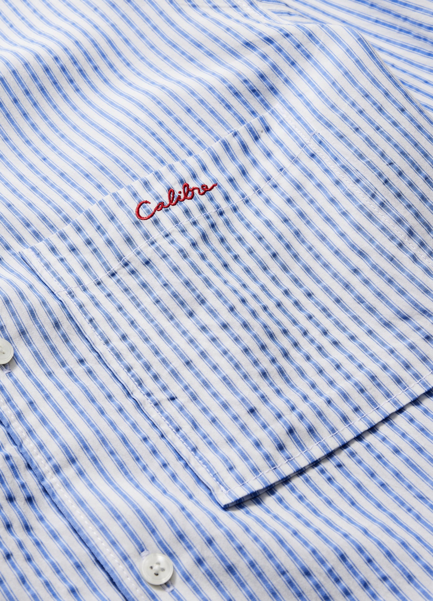Seersucker Striped Shirt Pale Blue