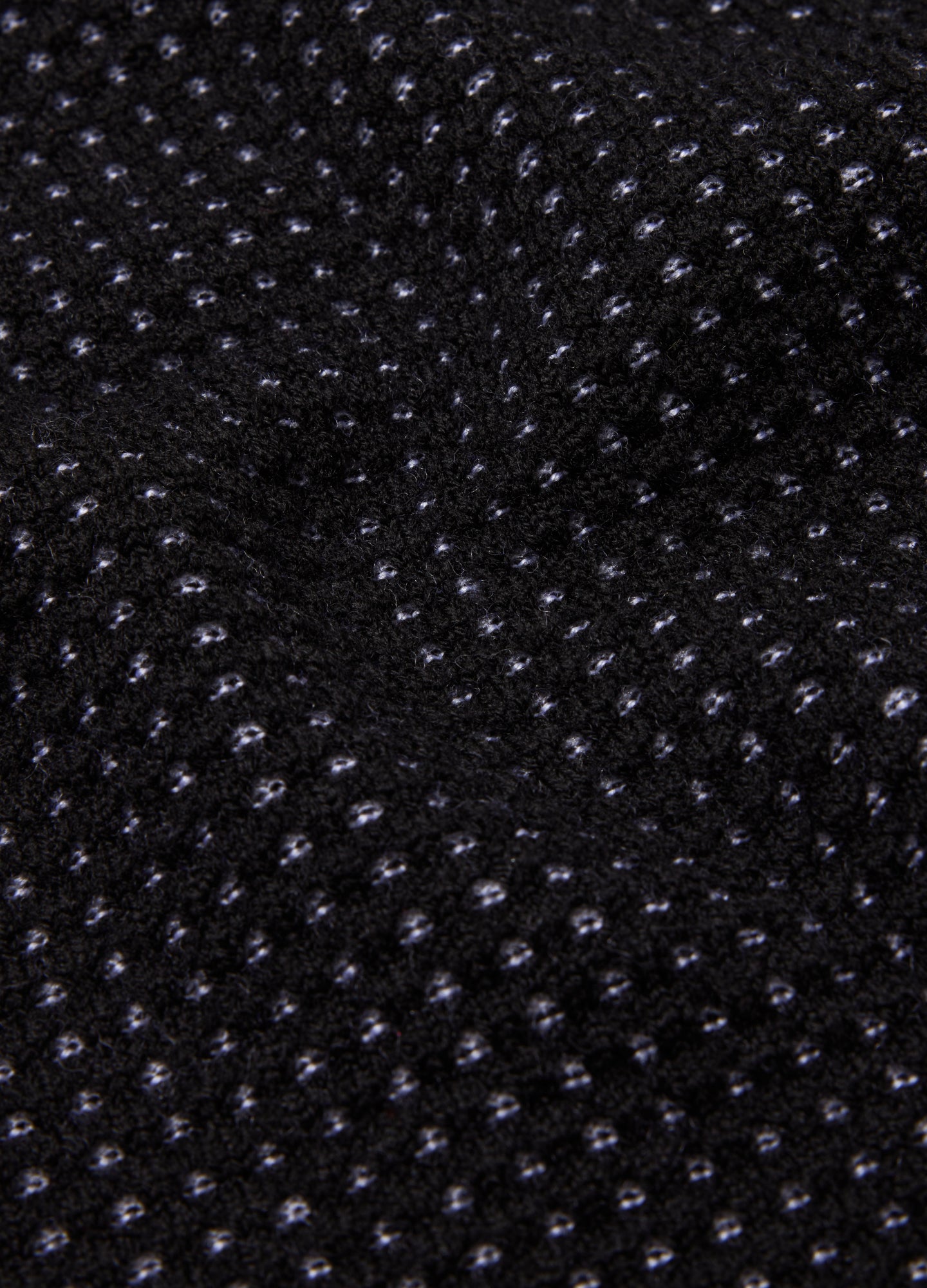 Quarter Zip Merino Wool Sweater Black