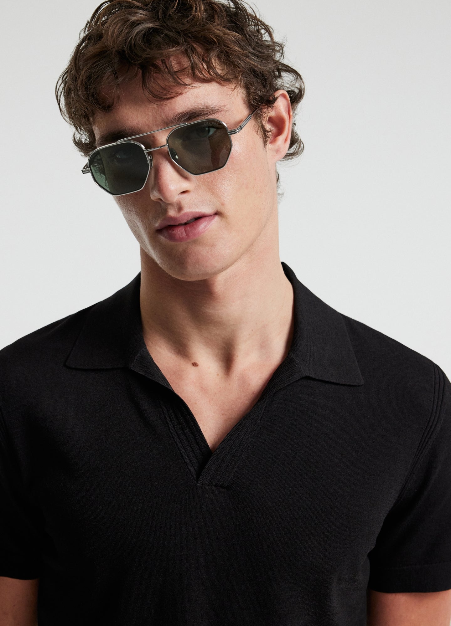 Tech Shoulder Trim Polo Black