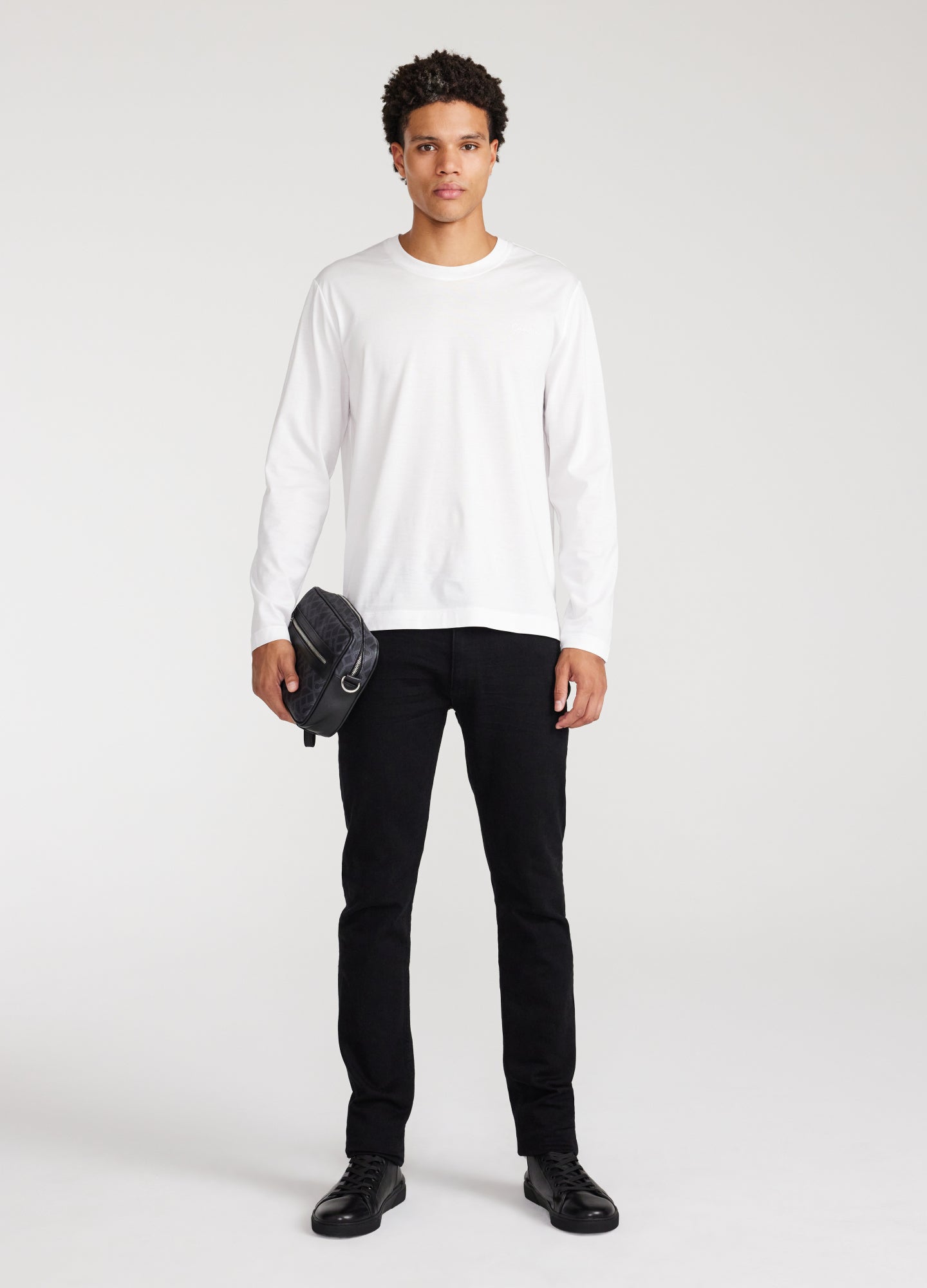 Long Sleeve Jersey Crew White