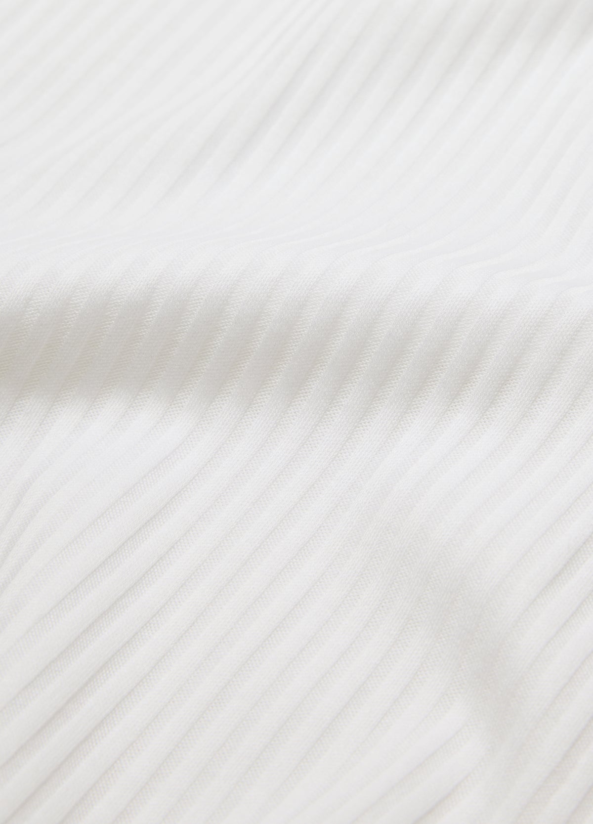 Ribbed Cotton Tank White