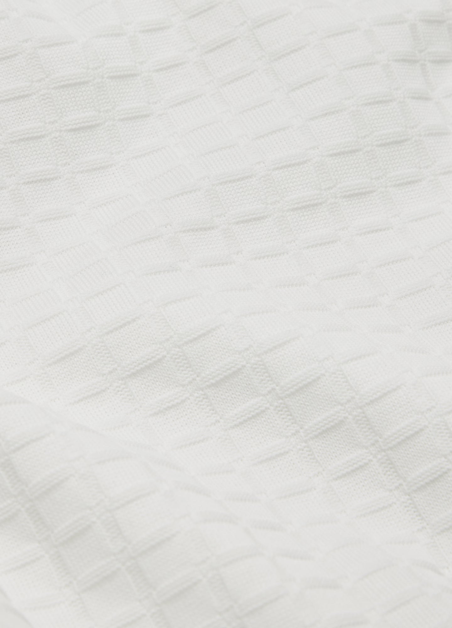 Ombre Cuff Jacquard T-shirt White