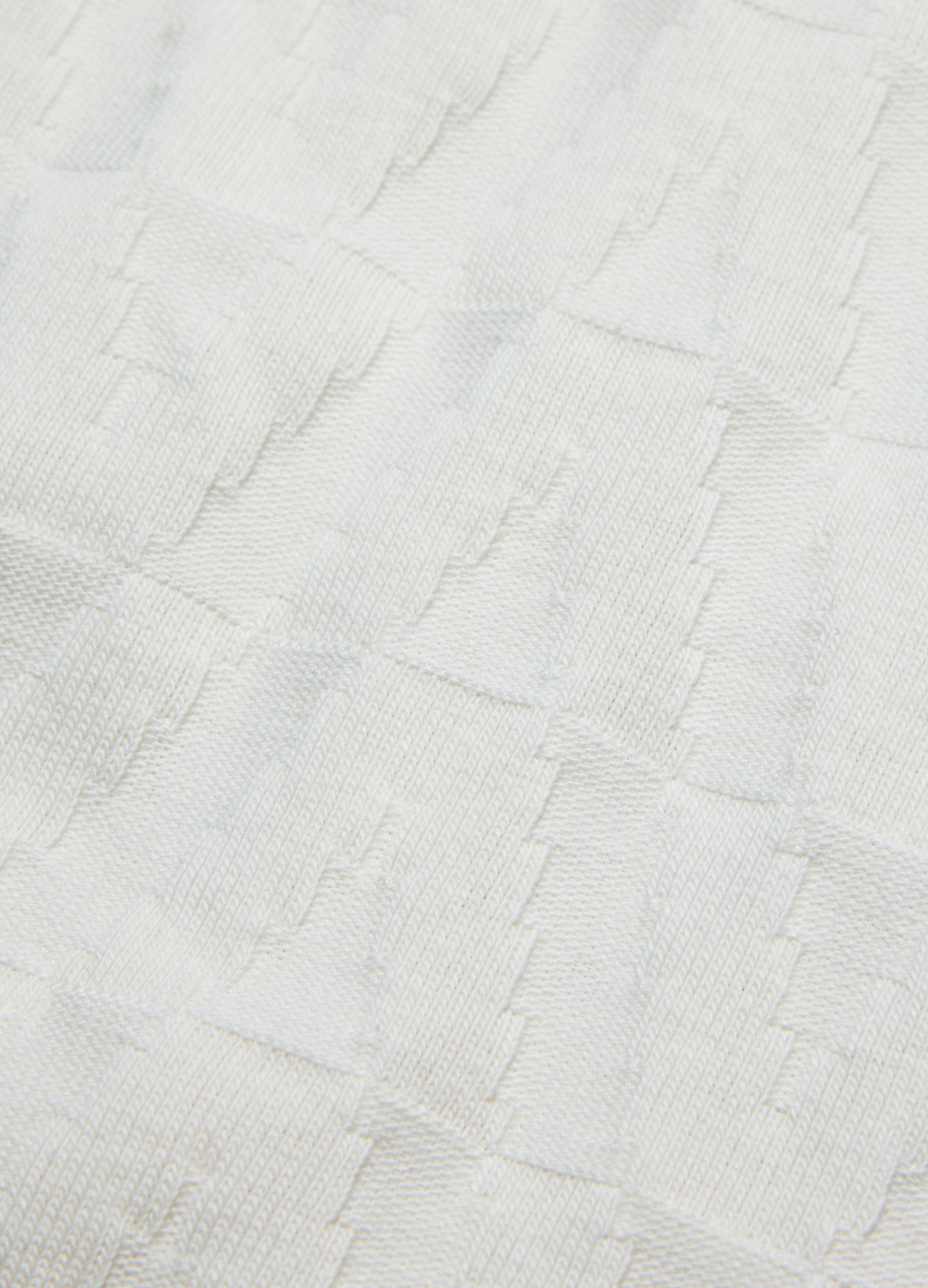 Chevron Jacquard Polo Cream