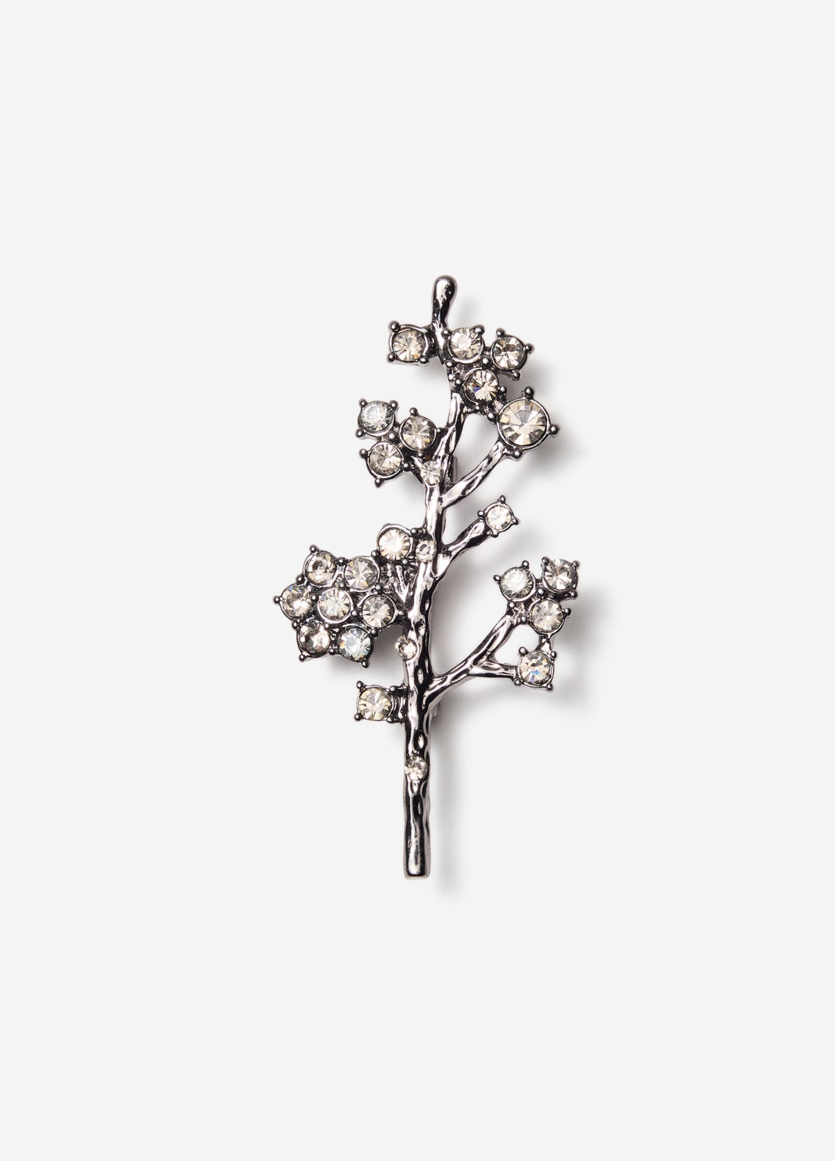 Blossom Lapel Pin Gunmetal