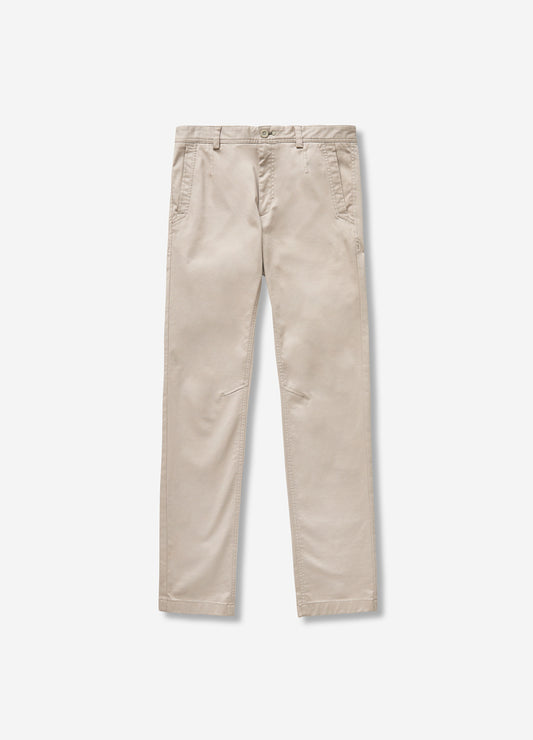 Slim Fit Cotton Stretch Chinos Almond