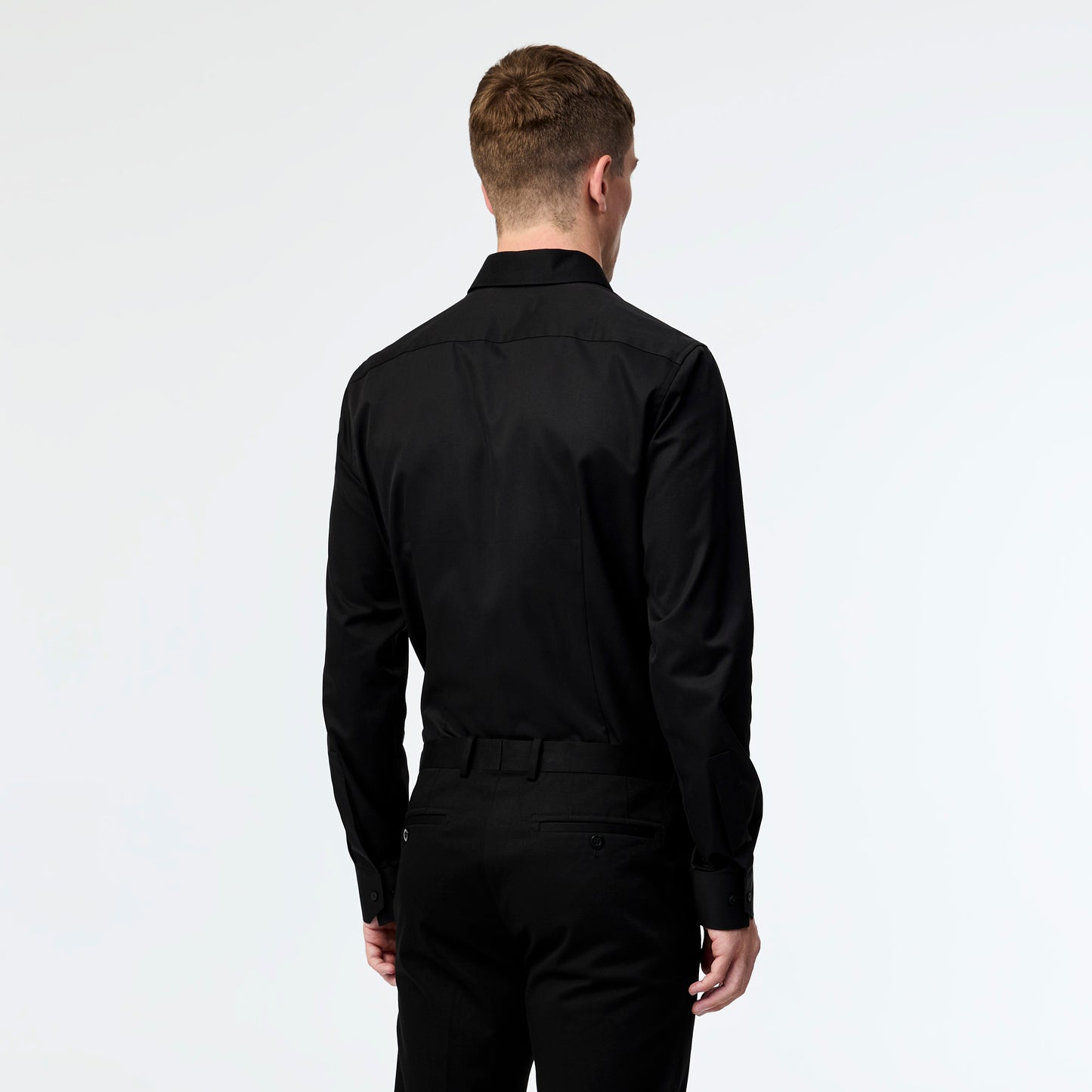 Signature Tailored Twill Shirt Black