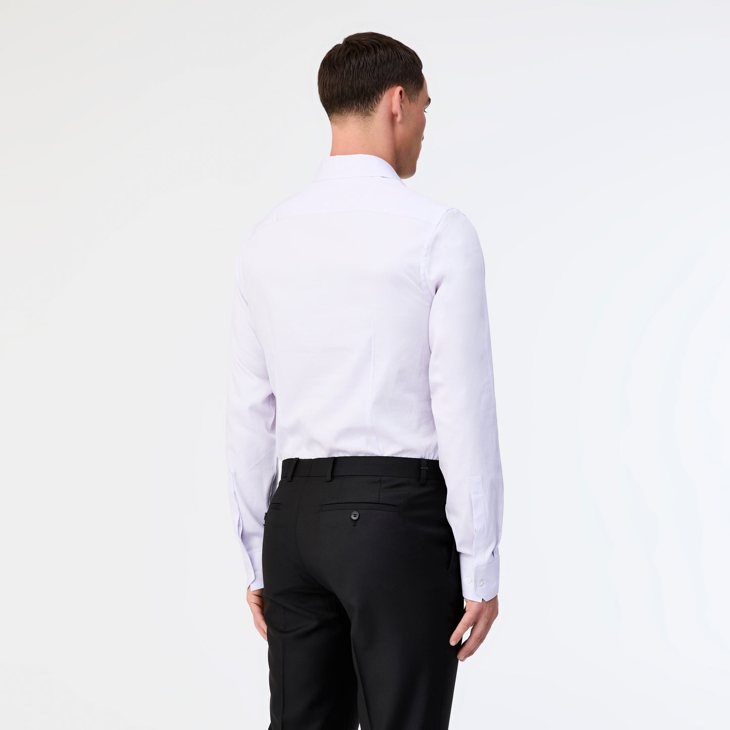 Tailored Fit Micro Dobby Shirt Lilac