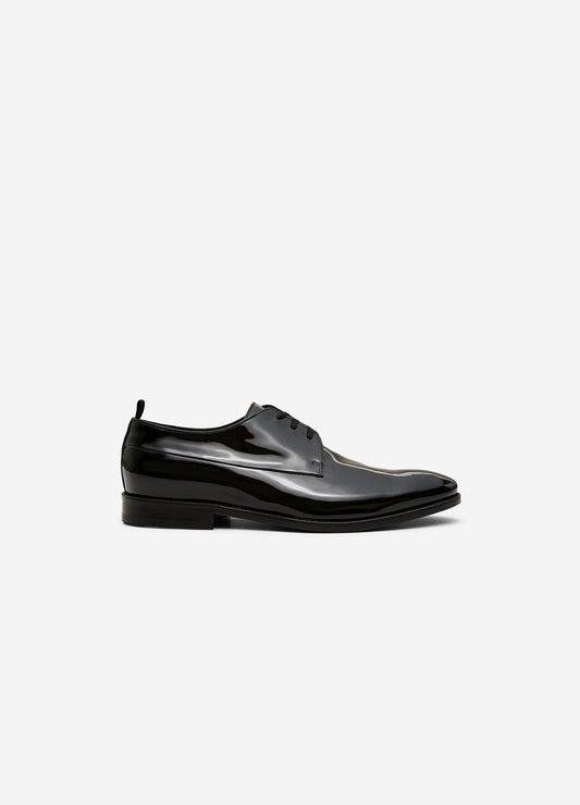 Patent Leather Derby Black