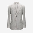 Thatch Check Linen Blazer White