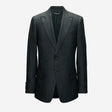 Silk Linen Blazer Dark Green