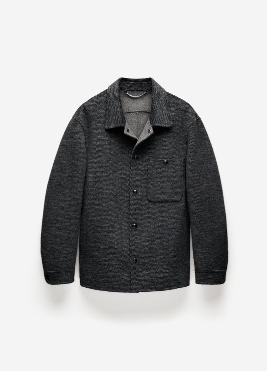 Double Face Shirt Jacket Charcoal