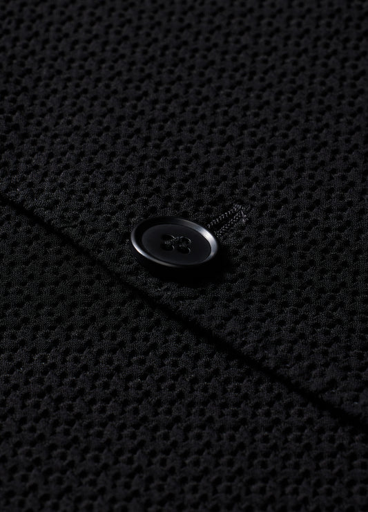 Textured Blazer Black