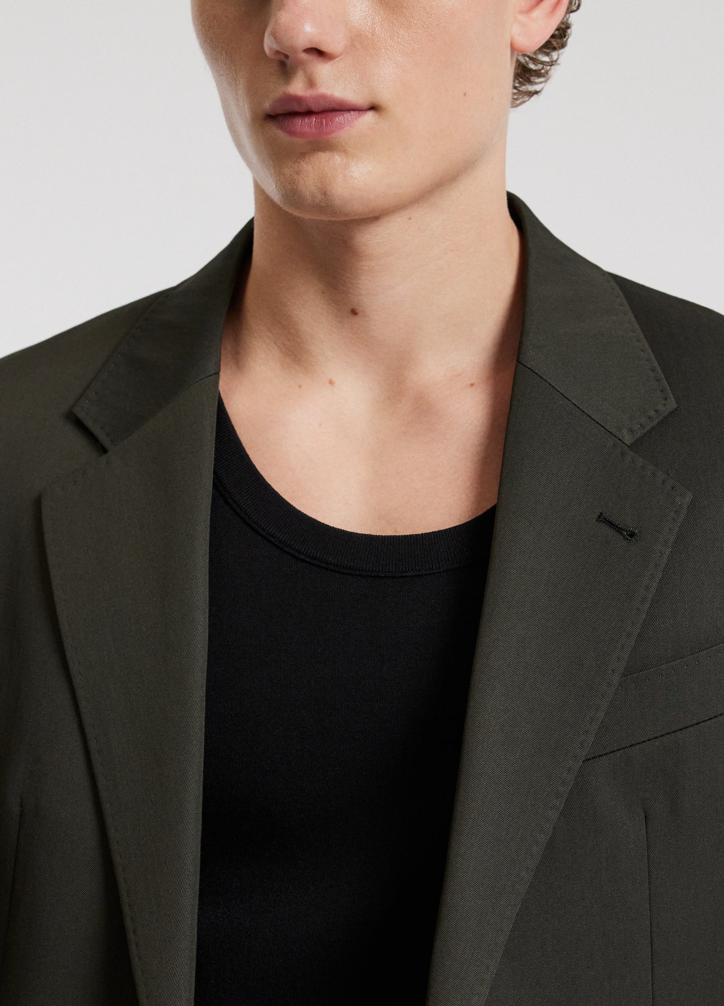Tech Wool Blazer Dark Green