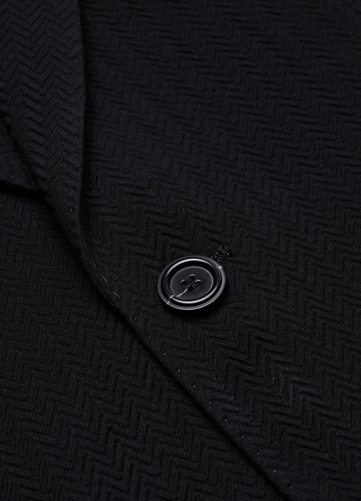 Herringbone Jacquard Blazer Black