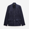 Stand Collar Utility Jacket Navy