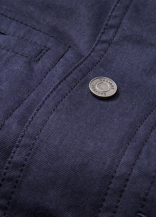 Stand Collar Utility Jacket Navy