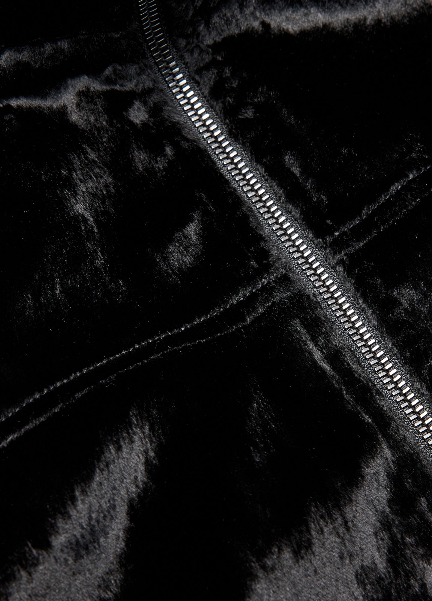 Velvet Bomber Jacket Black