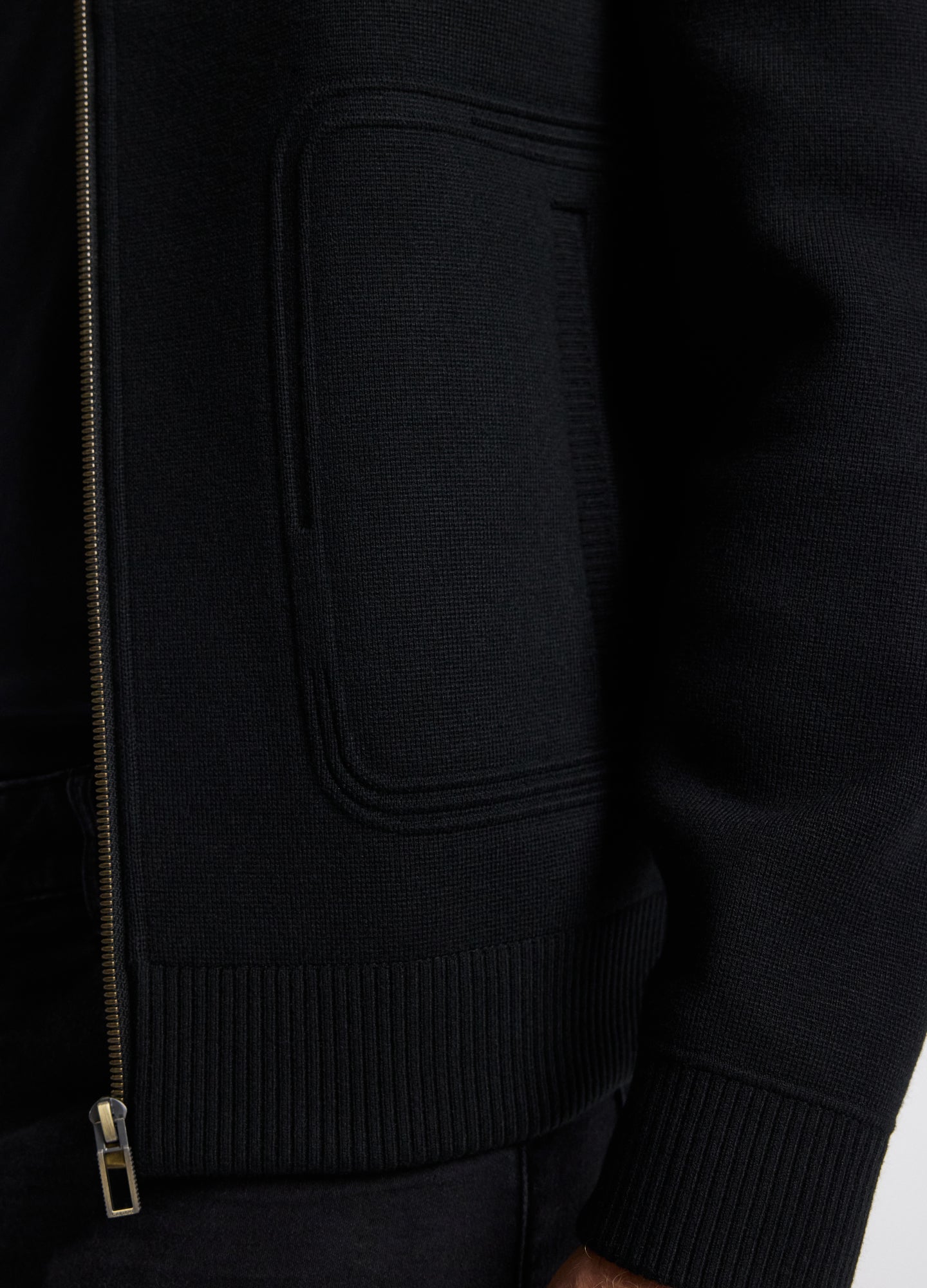 Milano Knit Jacket Black