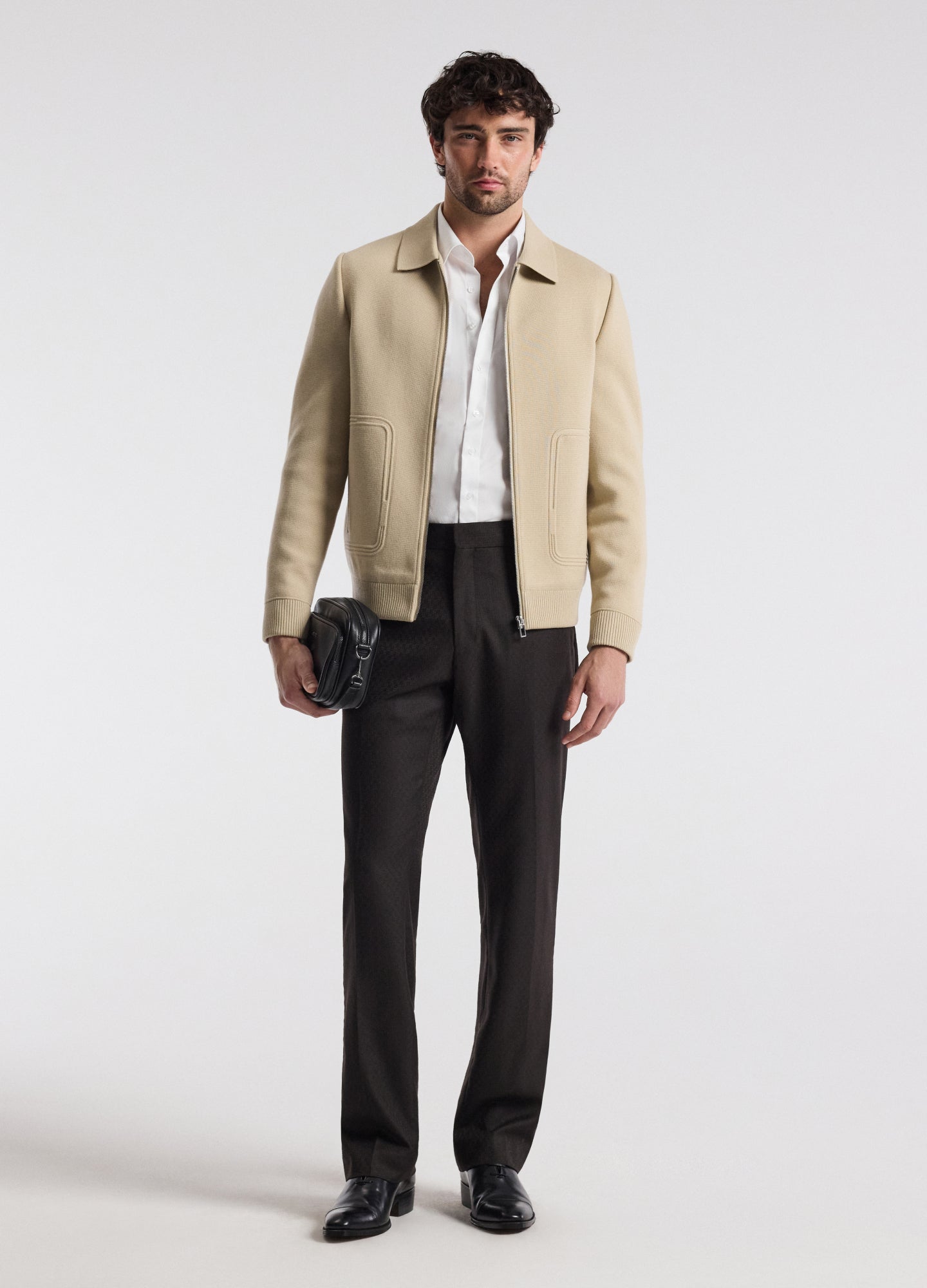 Milano Knit Jacket Stone