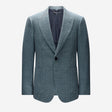 Tailored Melange Herringbone Blazer Seafoam
