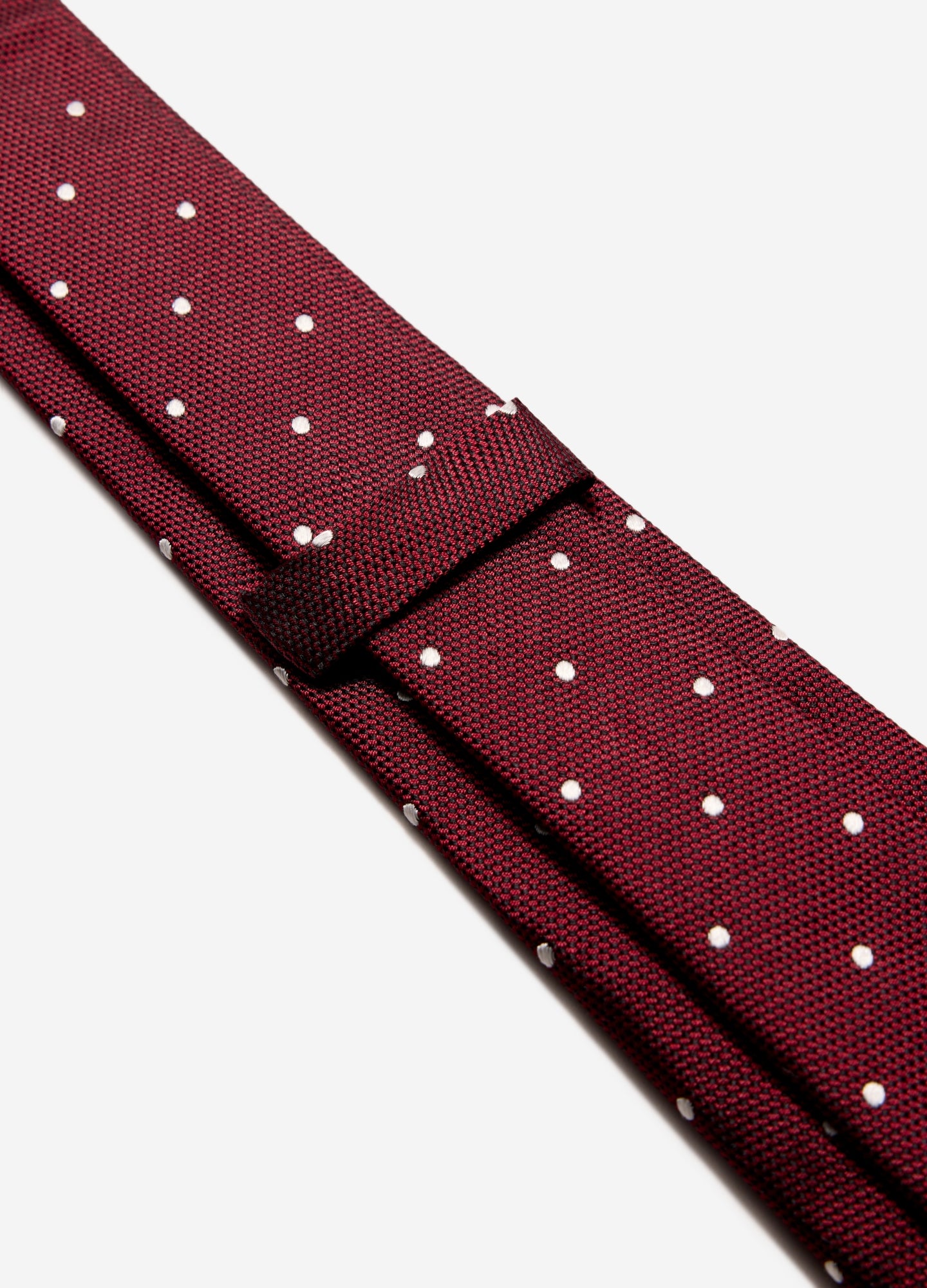 Silk Polkadot Tie Burgundy Combo