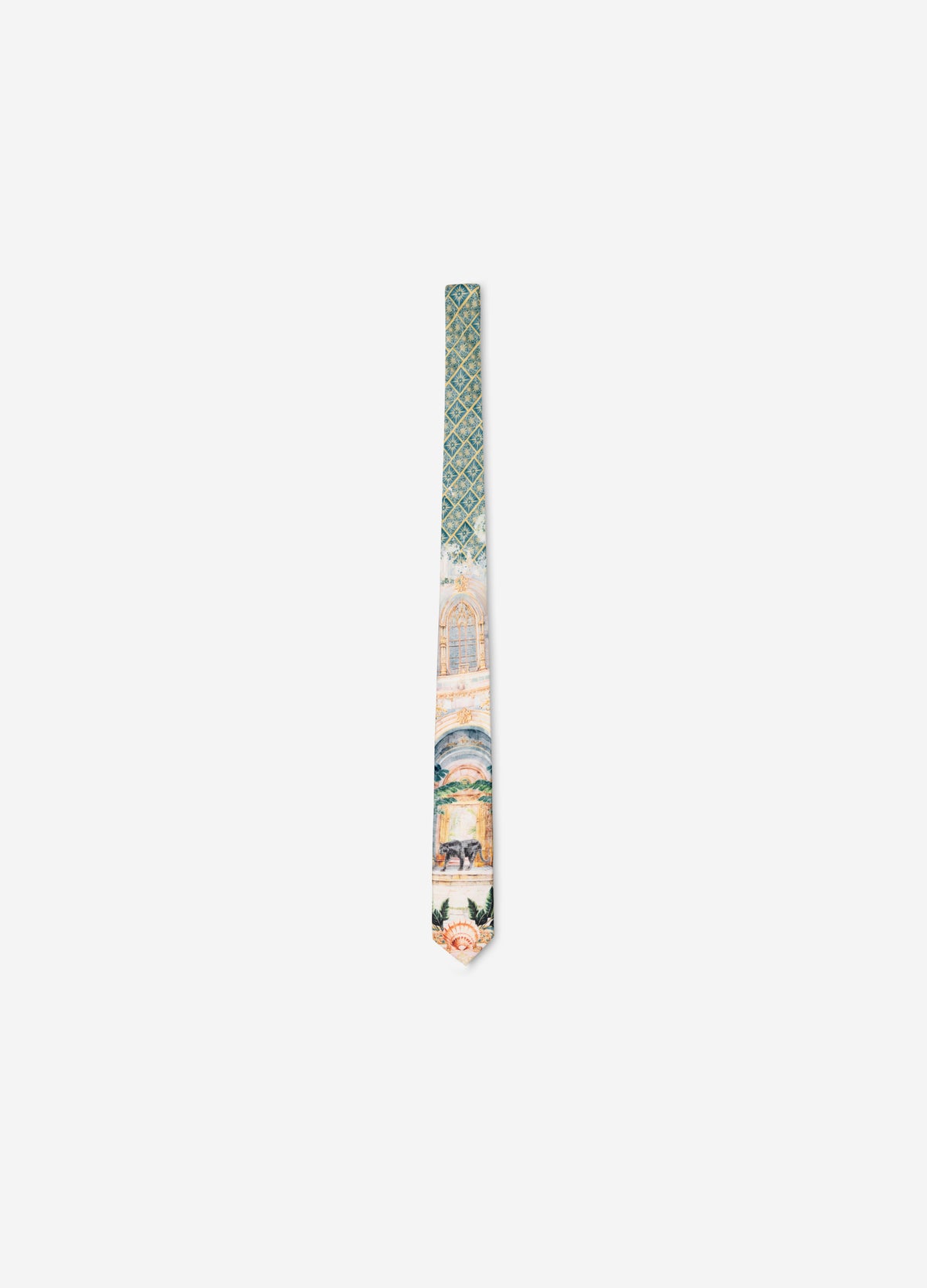Palace of Palms Silk Tie Jade Combo