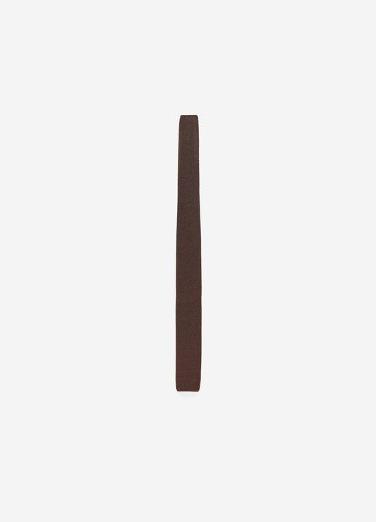 Silk Knitted Tie Chocolate