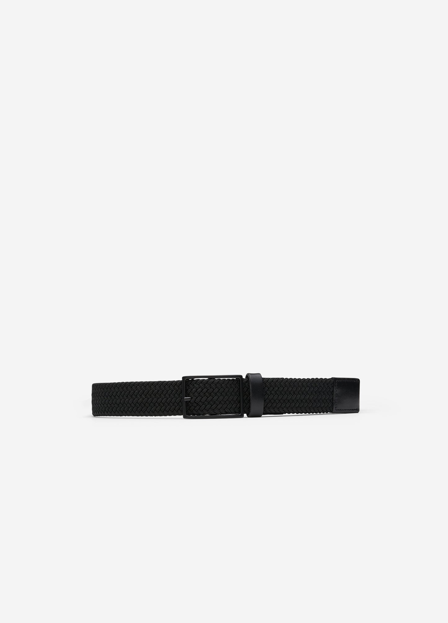 Elastic Woven Belt Black