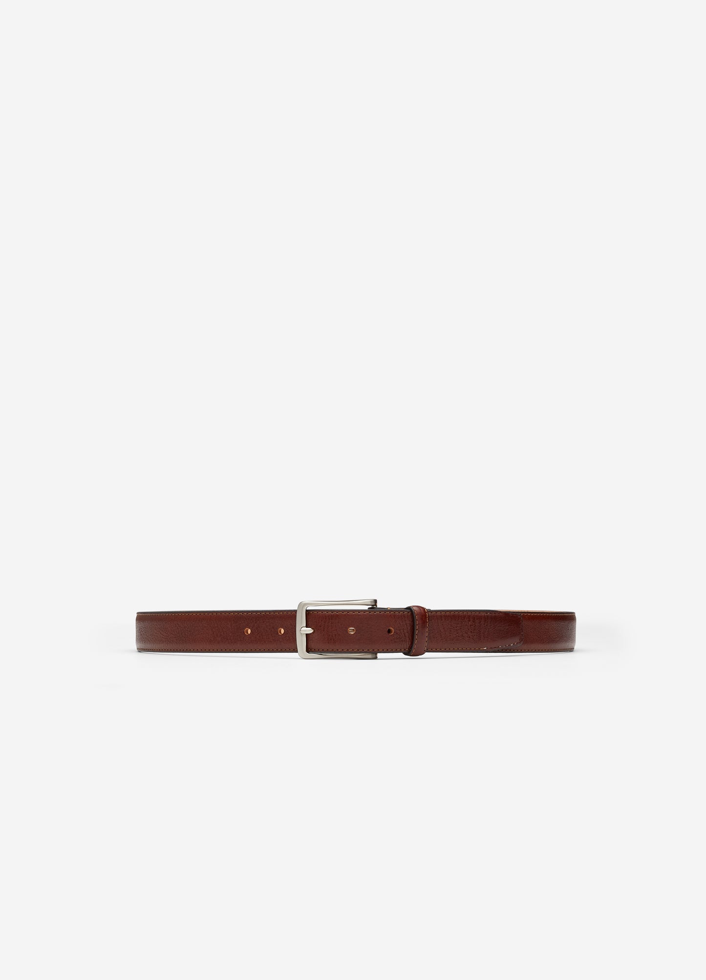 Stitched Leather Belt Tan