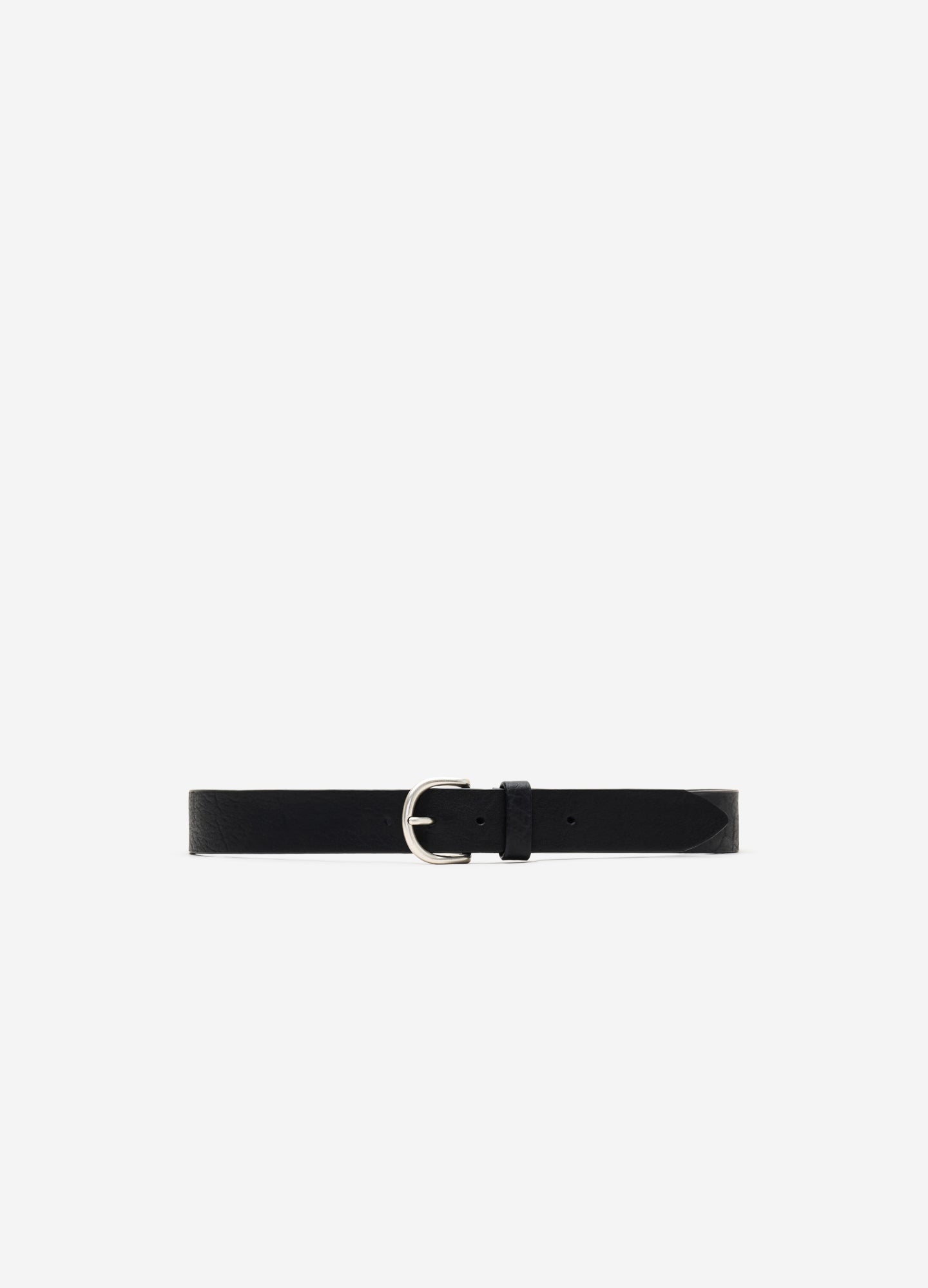 Leather Rivet Belt Black
