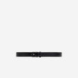 High Shine Leather Belt Black