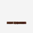 Braided Leather Belt Tan Combo