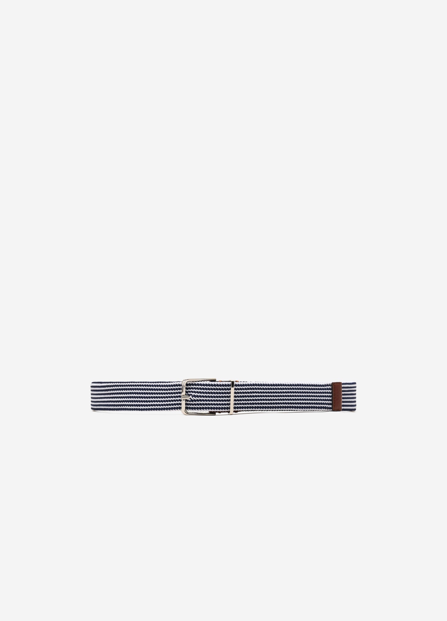 Stripe Elastic Belt Navy Combo