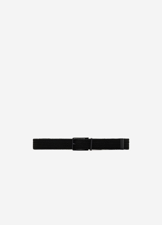 Braided Elastic Belt Black