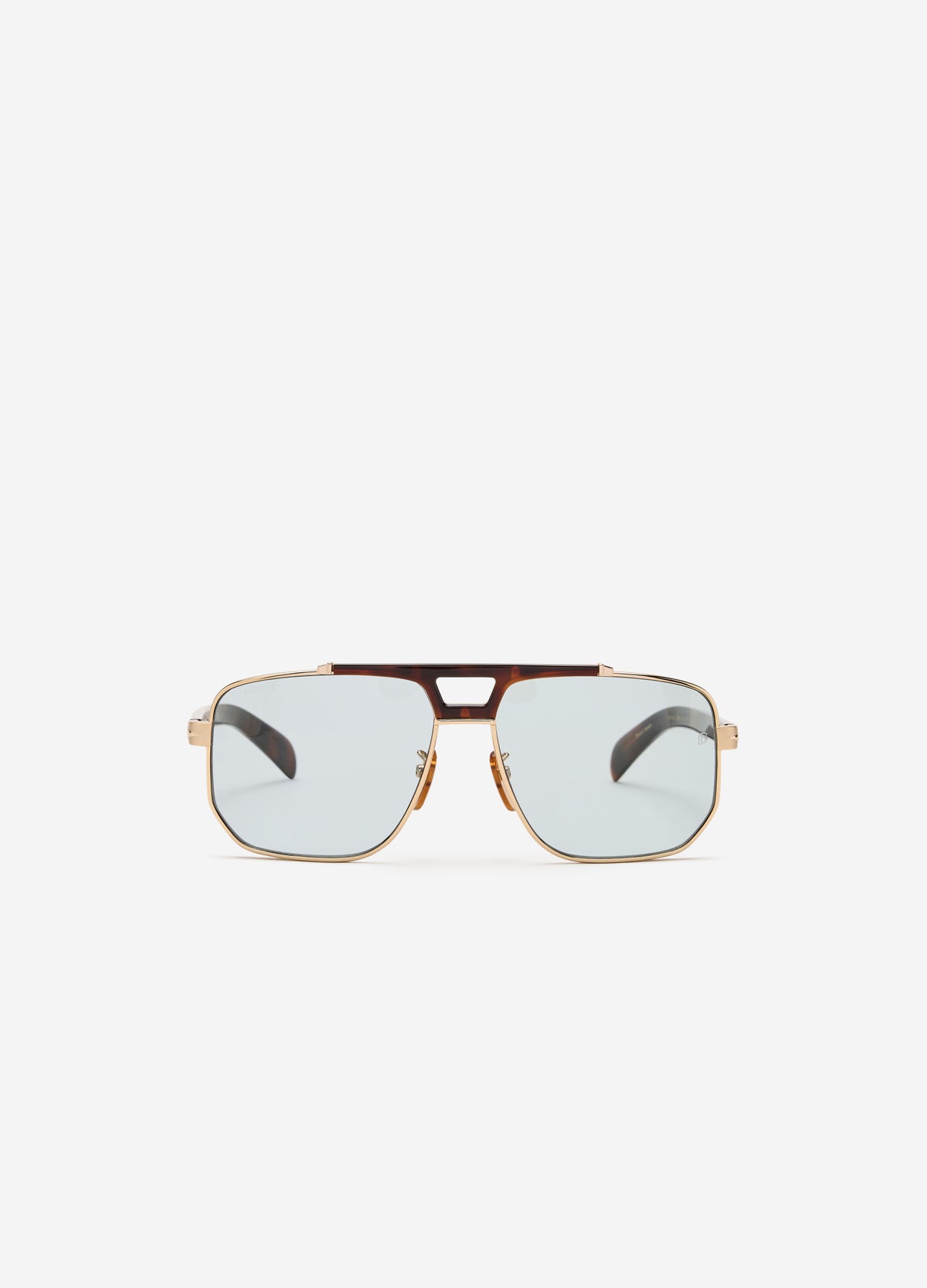 David Beckham Navigator Sunglasses Gold Tort