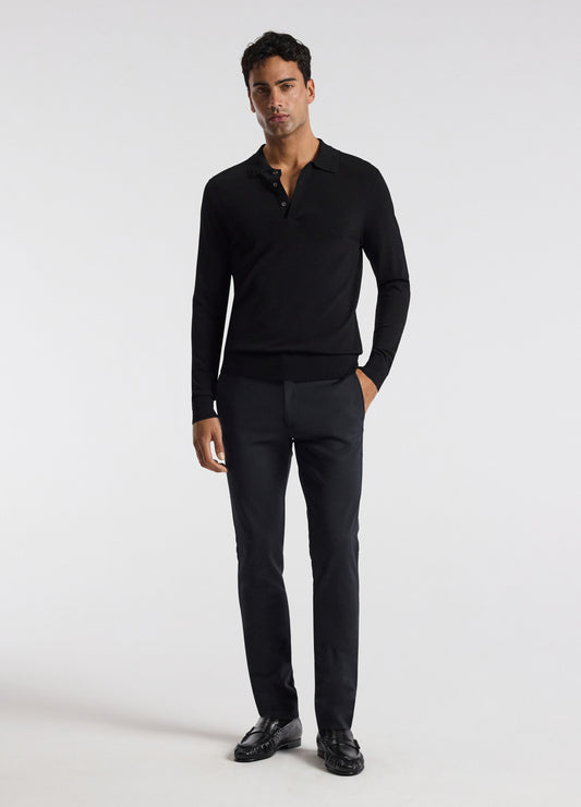 Tech Cotton Stretch Slim Pant Black