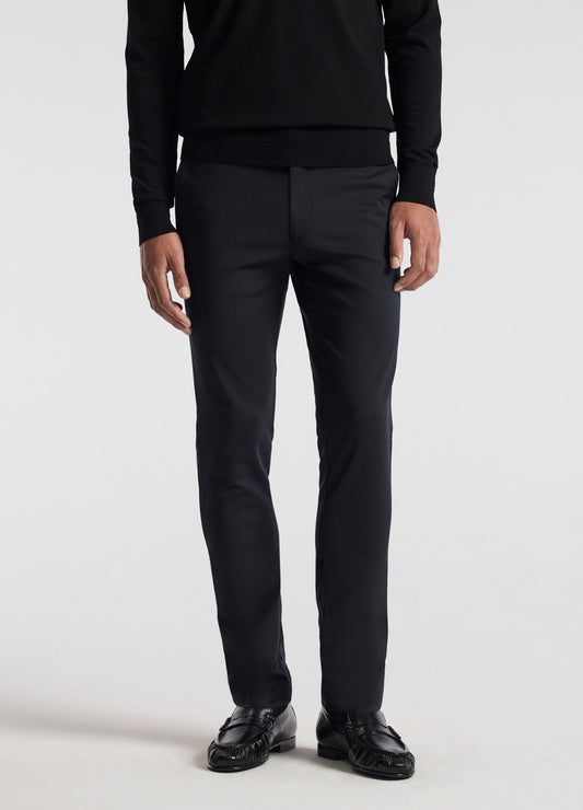 Tech Cotton Stretch Slim Pant Black