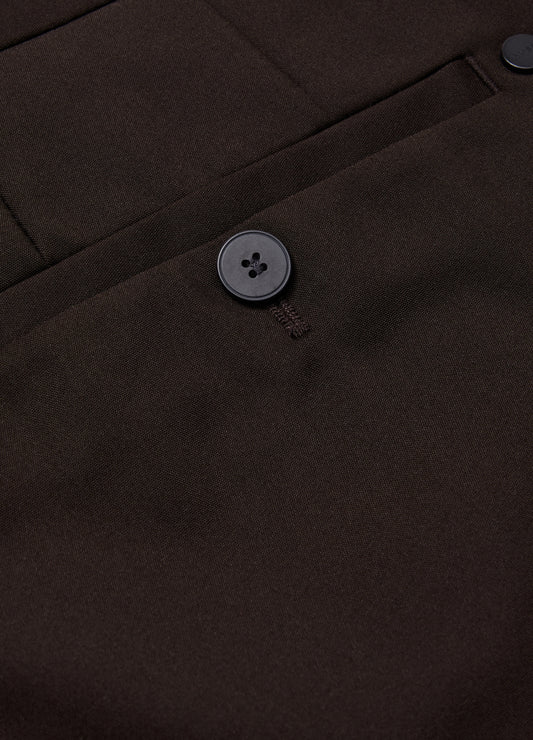 Tech Cotton Stretch Slim Pants Chocolate