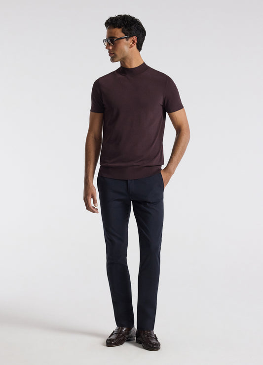 Tech Cotton Stretch Slim Pant Navy