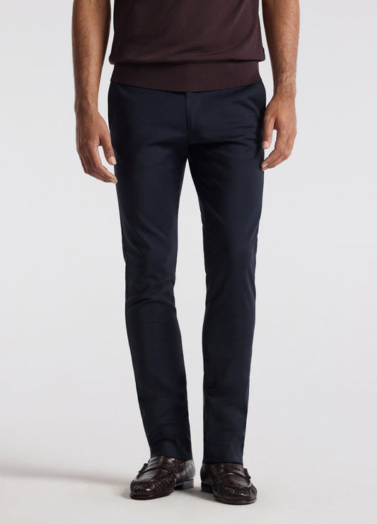 Tech Cotton Stretch Slim Pant Navy