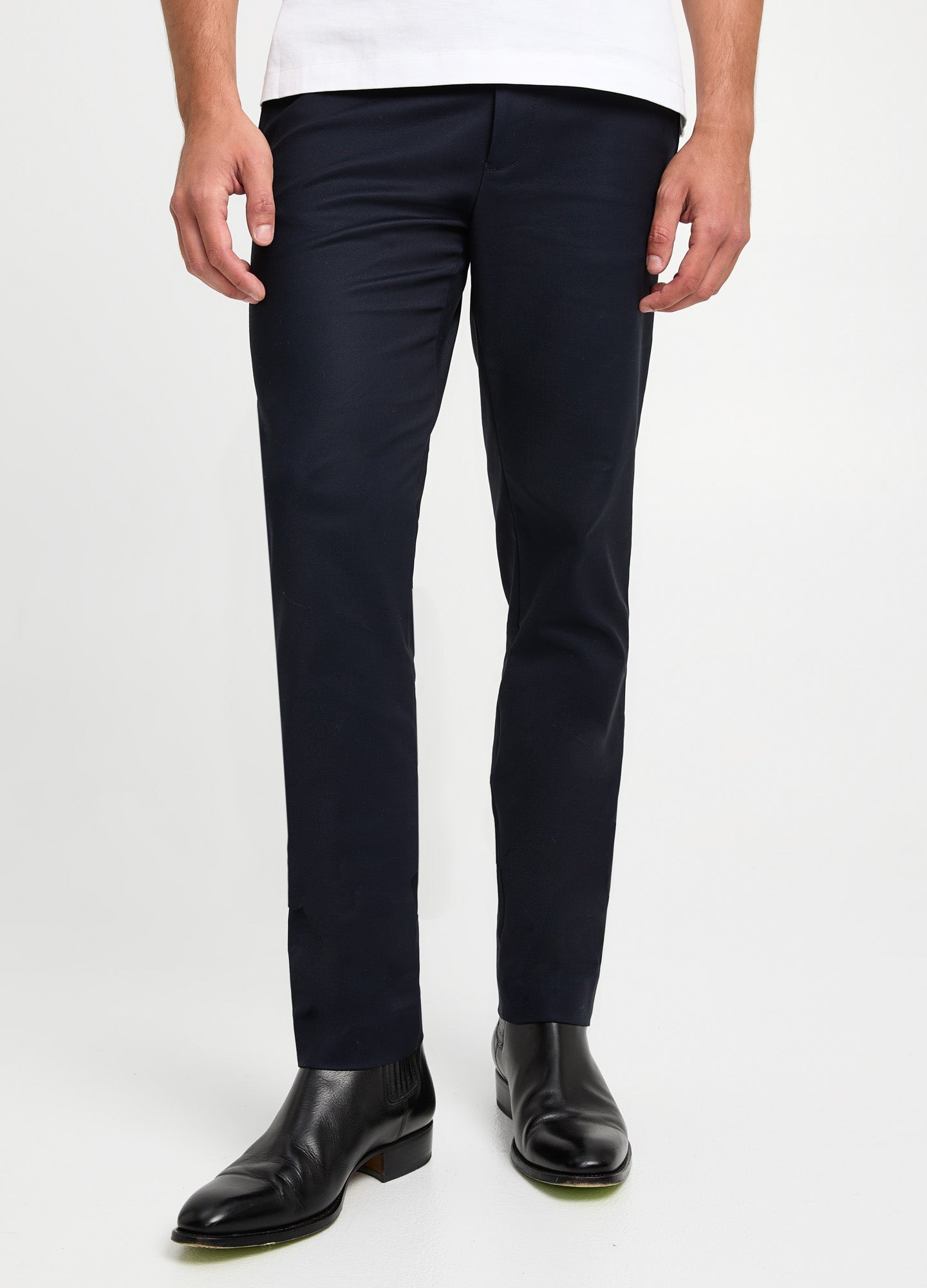 Tech Cotton Stretch Slim Pant Navy