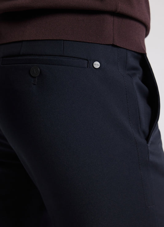 Tech Cotton Stretch Slim Pant Navy