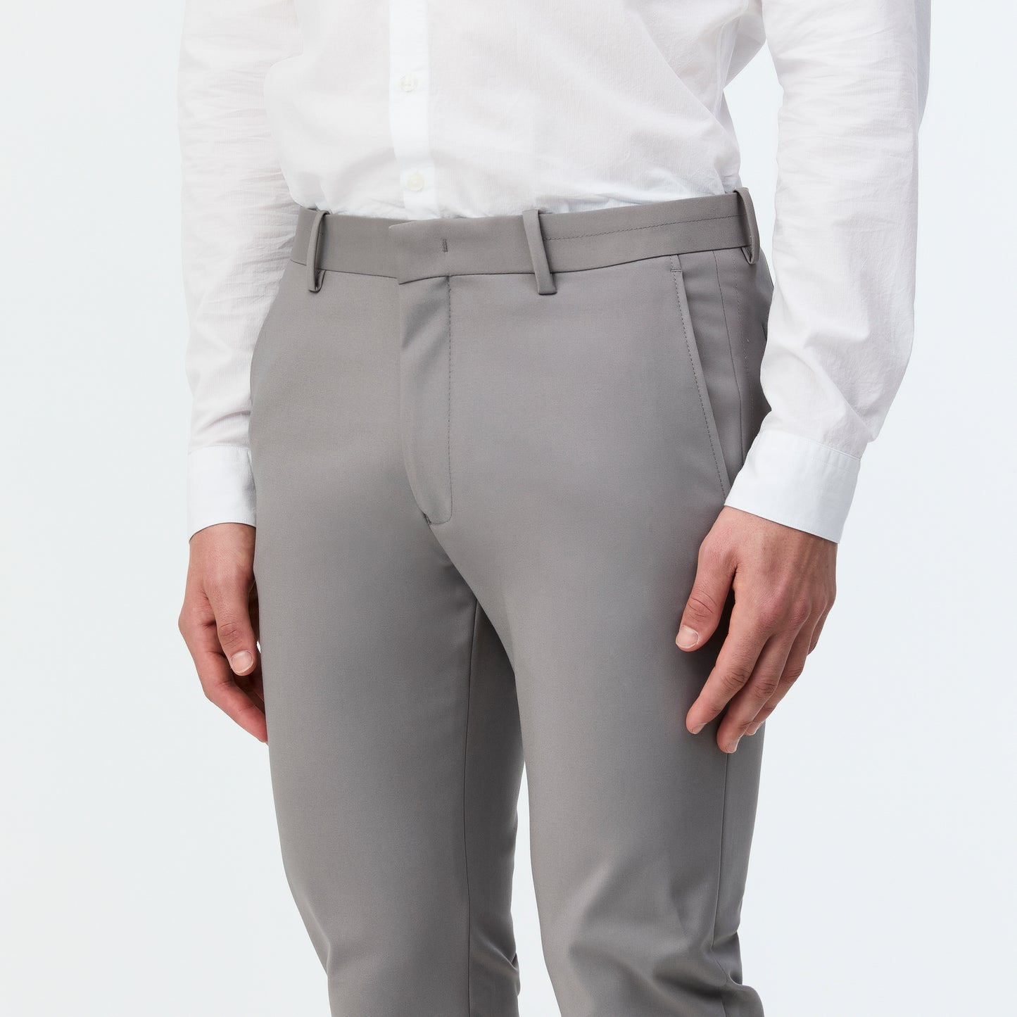 Tech Cotton Stretch Slim Pant Pewter