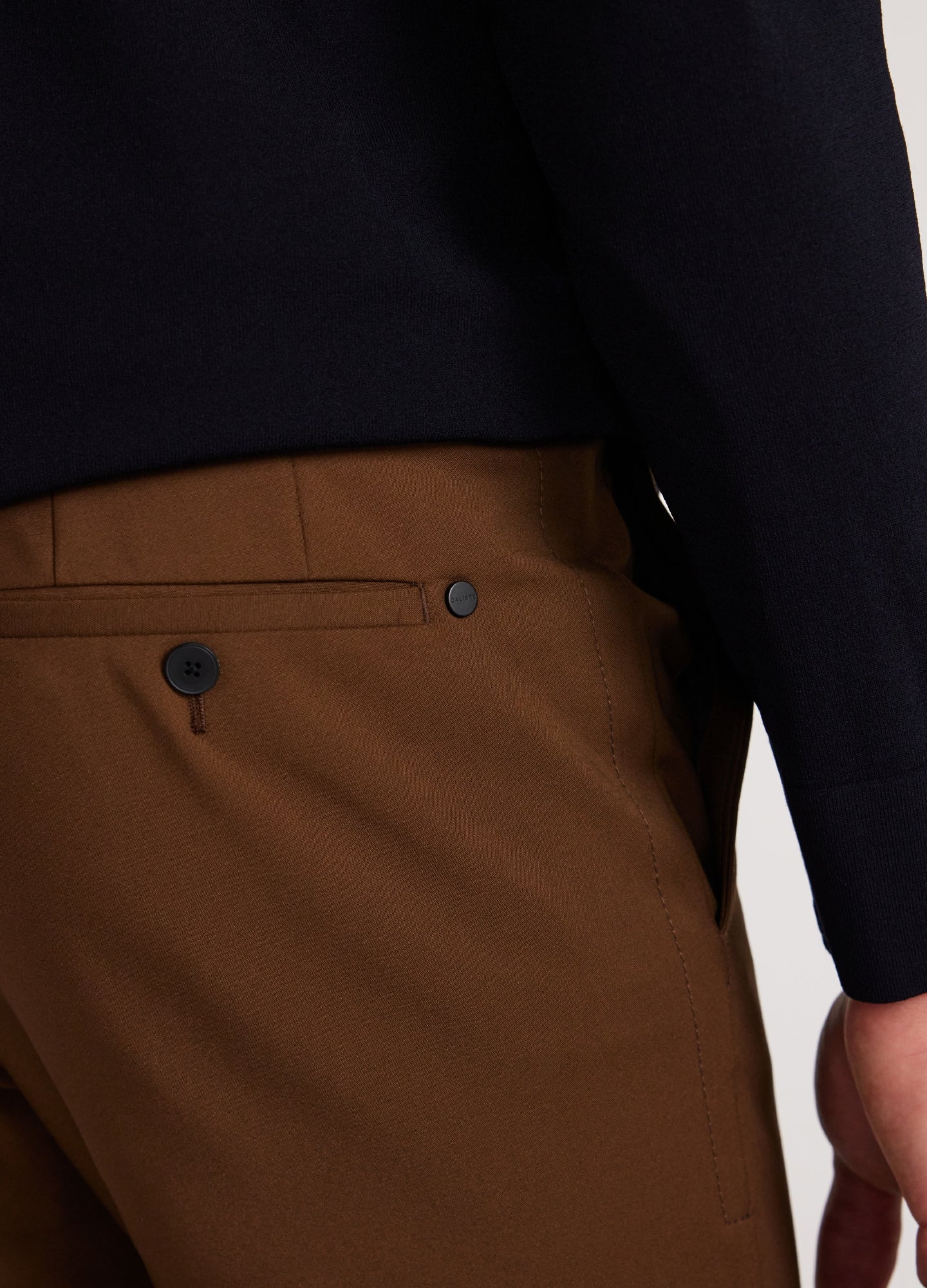 Tech Cotton Stretch Slim Pant Dark Toffee