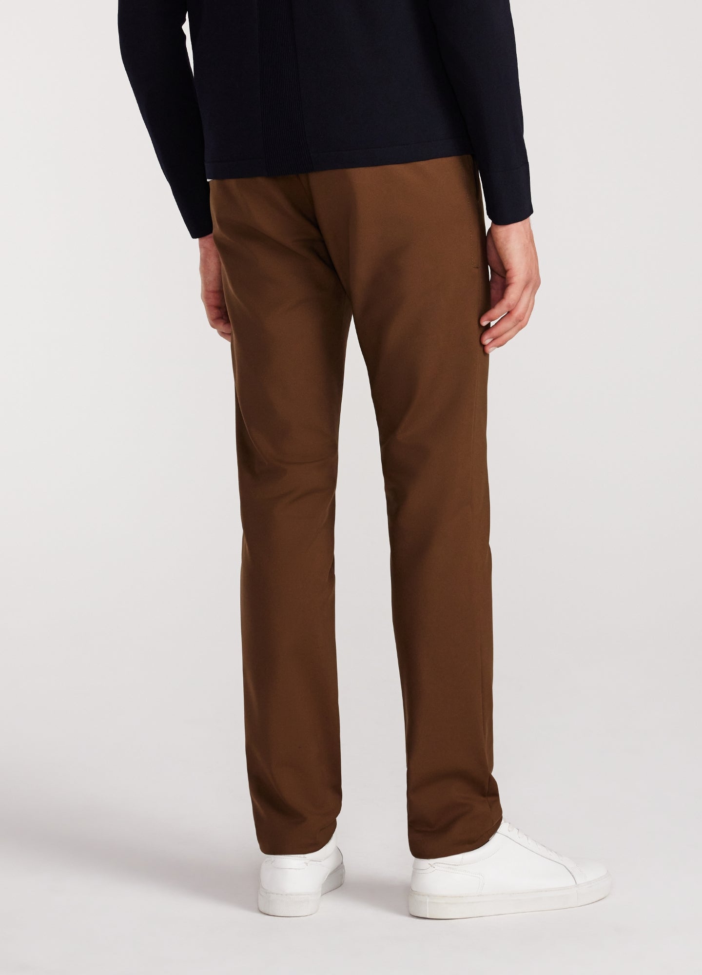 Tech Cotton Stretch Slim Pant Dark Toffee