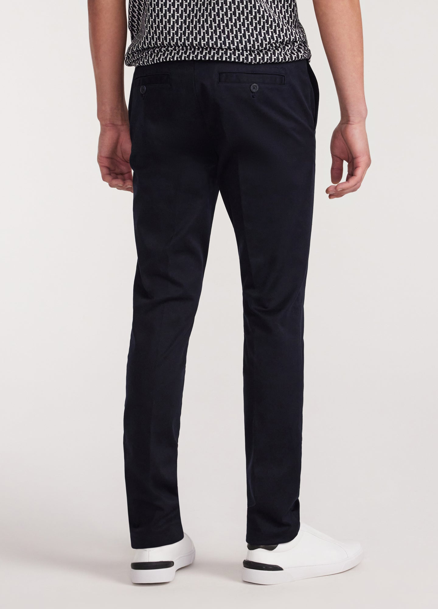 Drawstring Chinos Navy